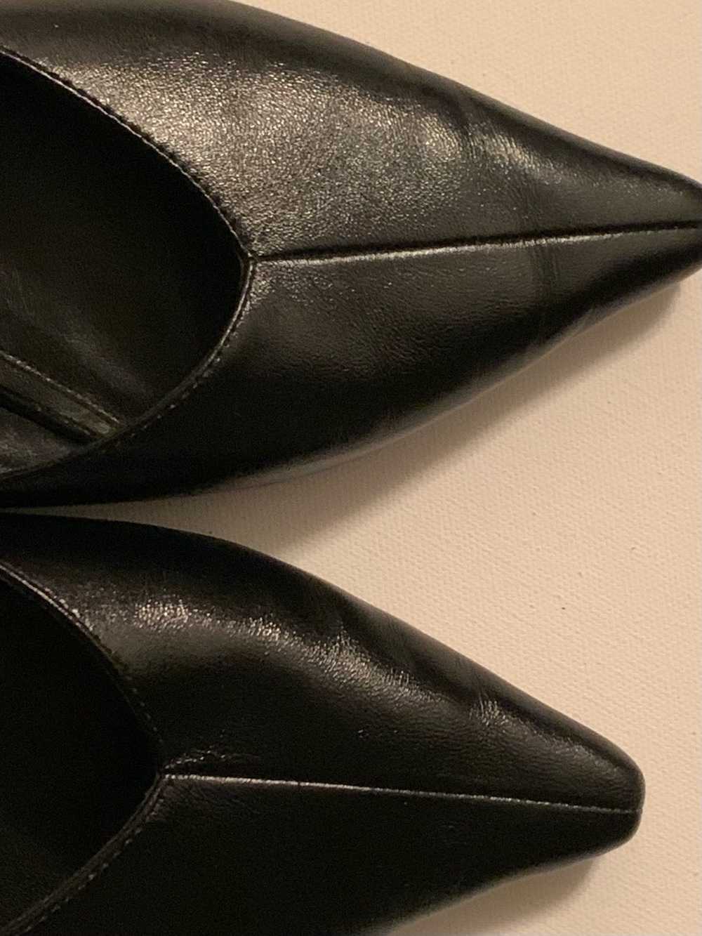 Jeffrey Campbell Black Pointed Slingback Flats 9 - Picture 4 of 8